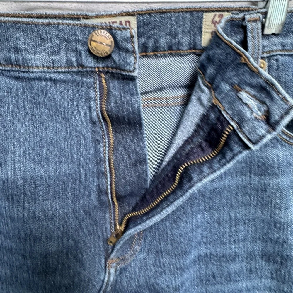 RedHead‎ Jeans Mens 42x32 Blue Stretch Denim Straight Leg Relaxed Fit Casual